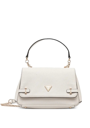 GUESS USA Rosalba chain triangle cross body bag - White