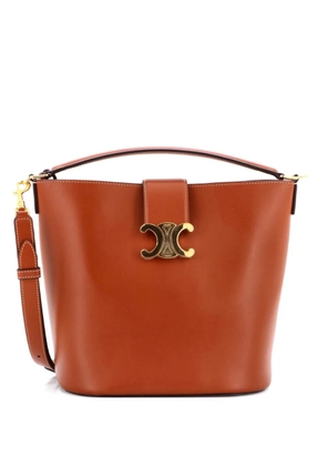 Celine Pre-Owned Louise Bag Leather Medium bucket bag - Brown