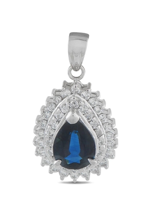 LB Exclusive diamond and sapphire pendant - Silver