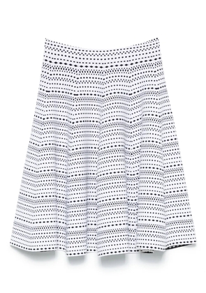Alaïa Pre-Owned 2000s knitted midi skirt - White
