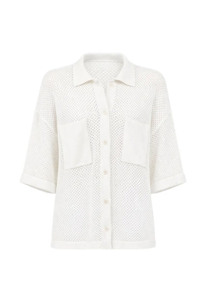 Allude chest-pockets button-fastening shirt - White