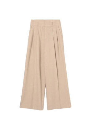 James Perse belt-loop pleated trousers - Neutrals