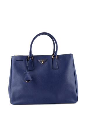 Prada Pre-Owned Double Zip Lux Saffiano Leather Large tote bag - Blue