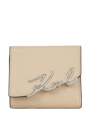 Karl Lagerfeld K/Signature trifold wallet - Neutrals
