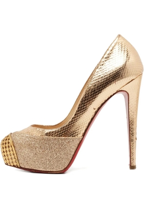 Christian Louboutin Pre-Owned 120mm Maggie heeled pumps - Yellow