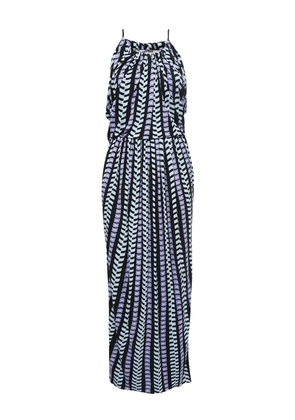 Balenciaga Pre-Owned geometric-print maxi dress - Black