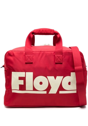 Floyd logo-print weekender bag - Red