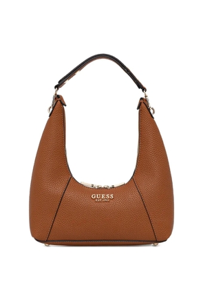 GUESS USA pebbled zip tote bag - Brown