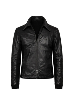 Hannes Roether patch pocket leather jacket - Black