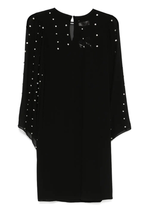 NISSA crystal-embellished mini dress - Black