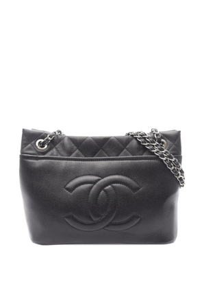 CHANEL Pre-Owned 2010-2011 CC Quilted Caviar Soft Shopper tote bag - Black