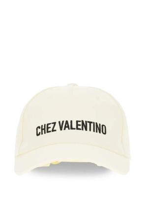 Valentino Garavani logo-embroidered baseball cap - Neutrals