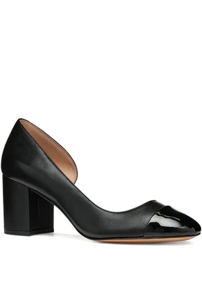 Geox block-heel leather pumps - Black