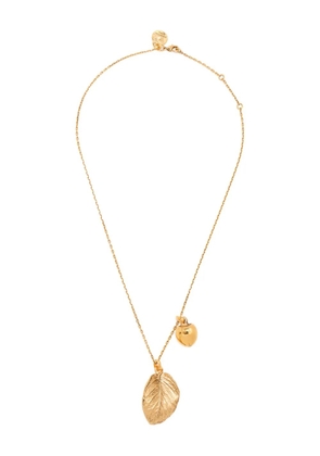 Goossens Leaves-charm necklace - Gold