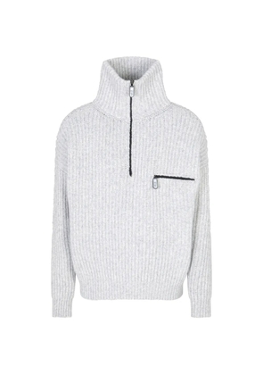 Giorgio Armani ribbed turtleneck sweater - Grey