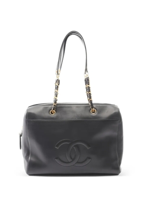 CHANEL Pre-Owned 1997-1999 CC-logo leather shoulder bag - Black