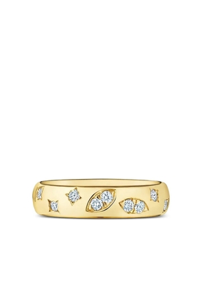 KWIAT 18K yellow gold Cobblestone Star diamond ring