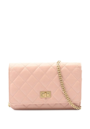 CHANEL Pre-Owned 2019 Aged Calfskin Reissue 2.55 Wallet on Chain crossbody bag - Pink