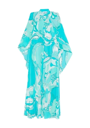 PUCCI floral-print kaftan - Blue