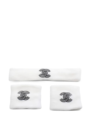 CHANEL Pre-Owned 1986-1988 coco mark sports (set of three) - White