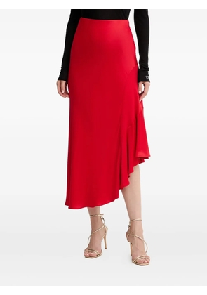 TWINSET ruffled midi skirt - Red