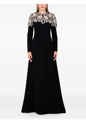 Dina Melwani embellished maxi gown - Black