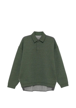 CROQUIS polo-collar sweatshirt - Green