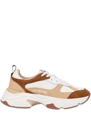 Love Moschino lace-up sneakers - White