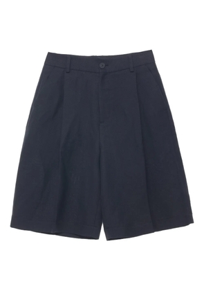 Studio Nicholson pleated tailored shorts - Blue