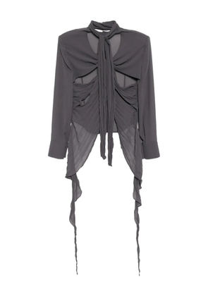 YCH draped blouse - Grey