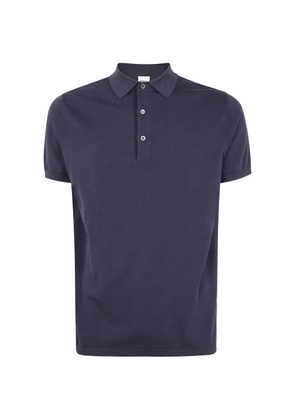 ASPESI short-sleeve buttoned polo shirt - Blue