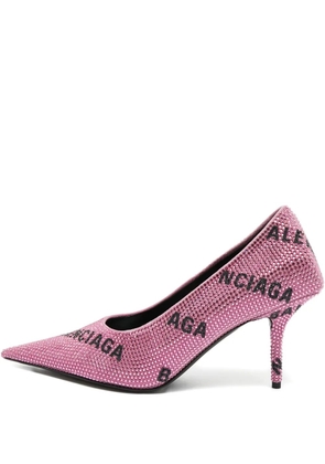 Balenciaga Pre-Owned Knife crystal pumps - Pink