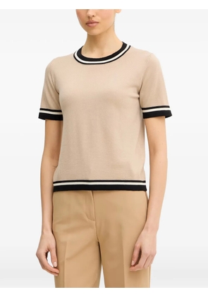 LUISA SPAGNOLI Mielina stockinette-knit top - Neutrals