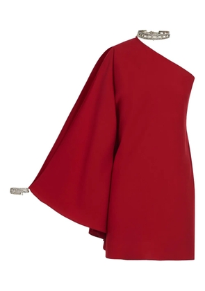 Taller Marmo Bolkan Crystal one-shoulder mini dress - Red