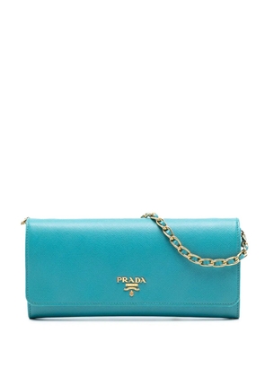 Prada Pre-Owned 2013-2025 Saffiano Wallet On Chain crossbody bag - Blue