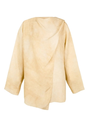 Cortana Dream draped panelled blouse - Neutrals