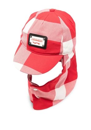 Charles Jeffrey Loverboy checked hat - Red
