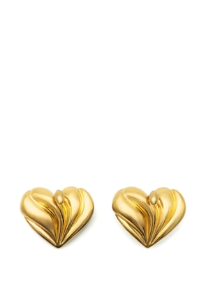 Hugo Kreit heart-shaped pistil earrings - Gold