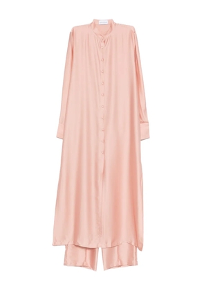 SILKYLICIOUS silk top and trousers set - Pink