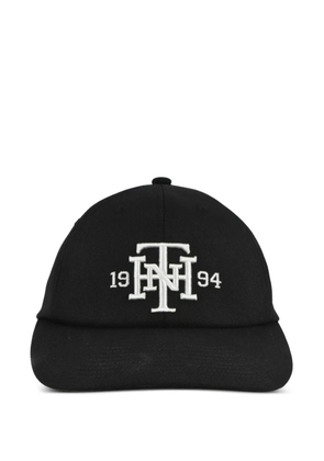 Neighborhood lettering-embroidered baseball cap - Black