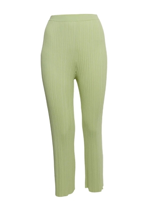 Dion Lee pre-owned ribbed knit trousers - Green