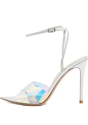 Gianvito Rossi pre-owned 110mm iridescent-effect sandals - White