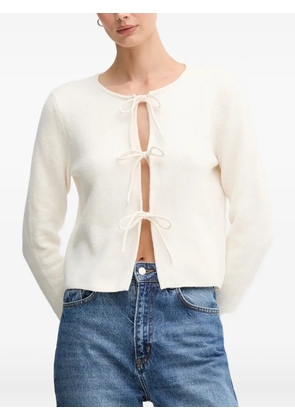 OUI tie front knitwear - White