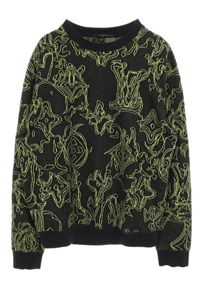 Louis Vuitton Pre-Owned 2000s intarsia-knit sweater - Black