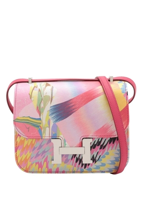 Hermès Pre-Owned 2021 Limited Edition Mini Swift and Marble Silk Constance III 18 crossbody bag - Multicolour