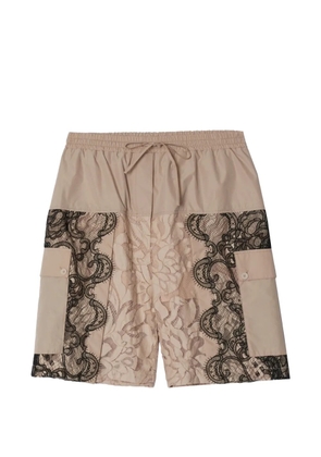 3.1 Phillip Lim lace panelled shorts - Neutrals
