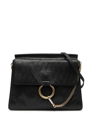 Chloé Pre-Owned 2015 Medium Diamond Embossed Calfskin Faye shoulder bag - Black