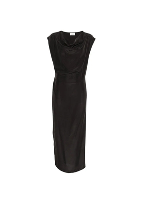 P.A.R.O.S.H. cowl-neck midi dress - Black