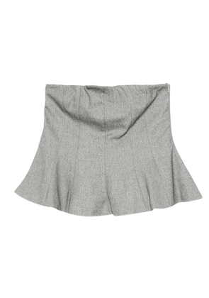 RAME flared strapless top - Grey
