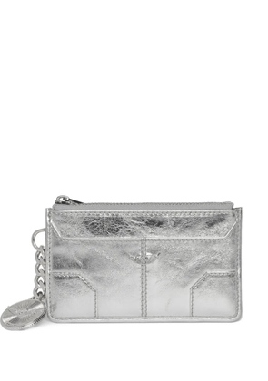 Zadig&Voltaire Sunny metallic card holder - Silver